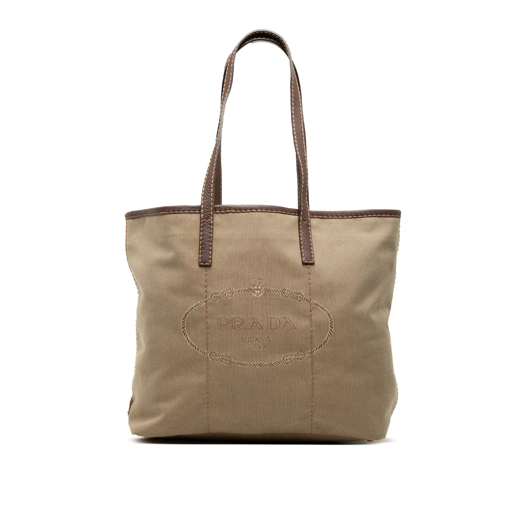Pre-Loved Prada Canvas Canapa Logo Tote